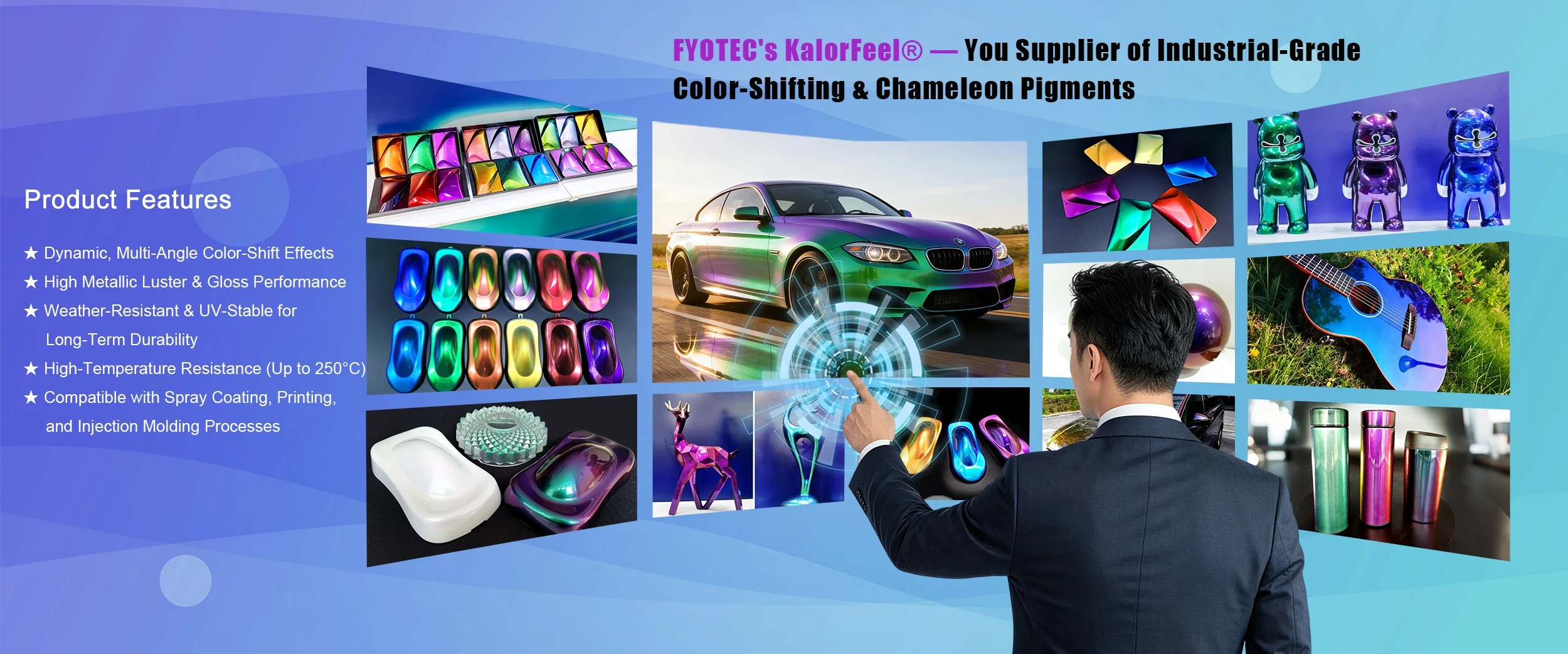 Nhà cung cấp bột màu chuyển màu quang học cấp công nghiệp OEM